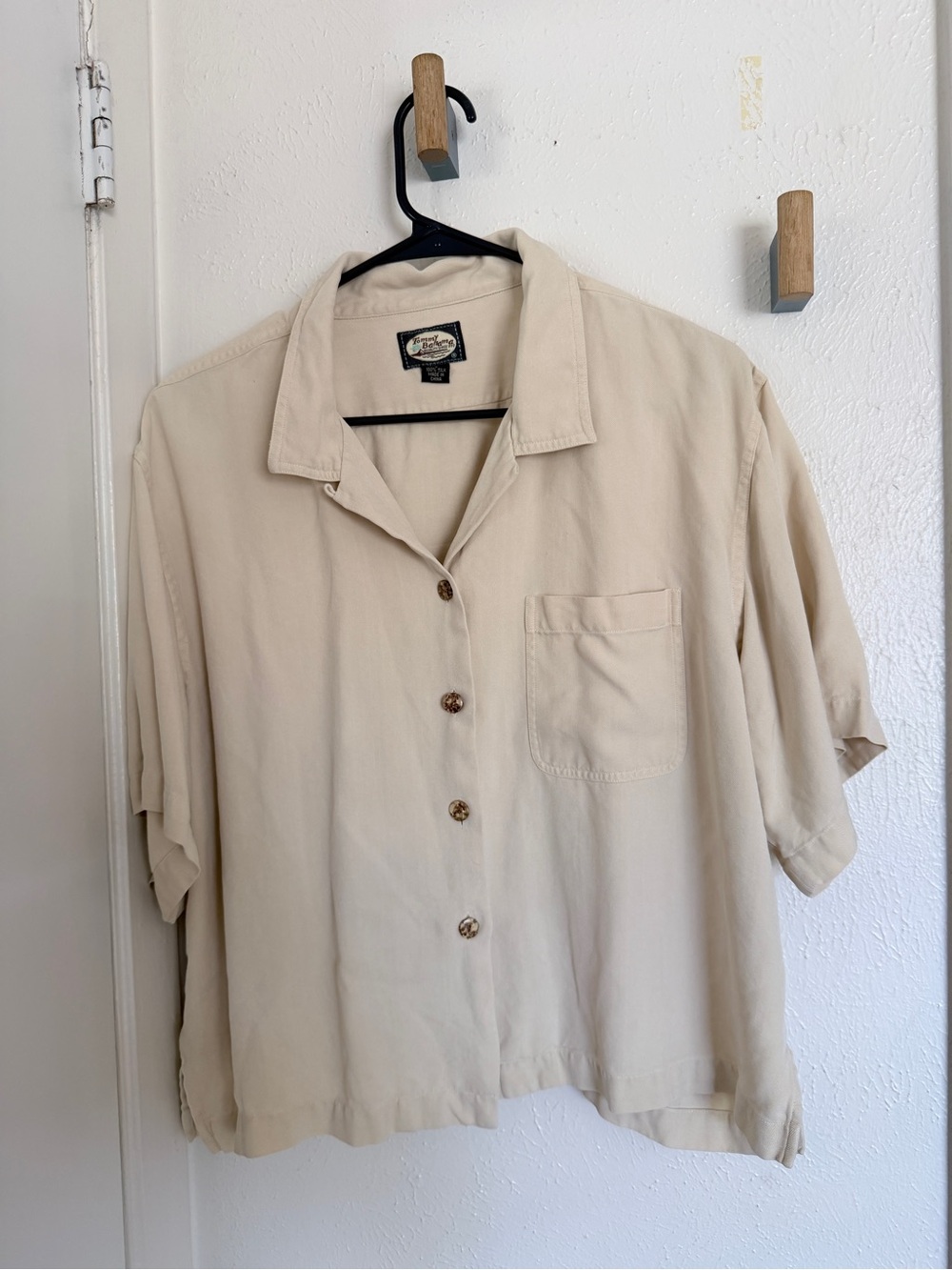 Short-Sleeve Silk Shirt
